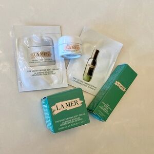 LA MER 5 Piece Travel Set - NEW Soft Cream, Regenerating Serum, Lifting Serum